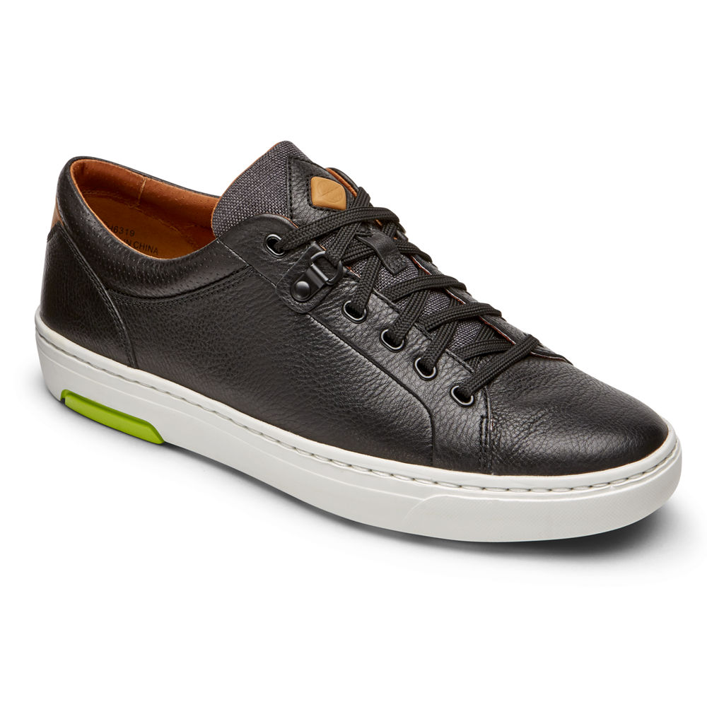 Rockport Singapore Mens Sneakers - Lets Walk Cupsole Lace-to-Toe Black - LK6197285